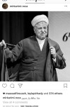 واکنش اینستاگرامی سیدرضا میرکریمی به خبر درگذشت آیت الله هاشمی رفسنجانی
